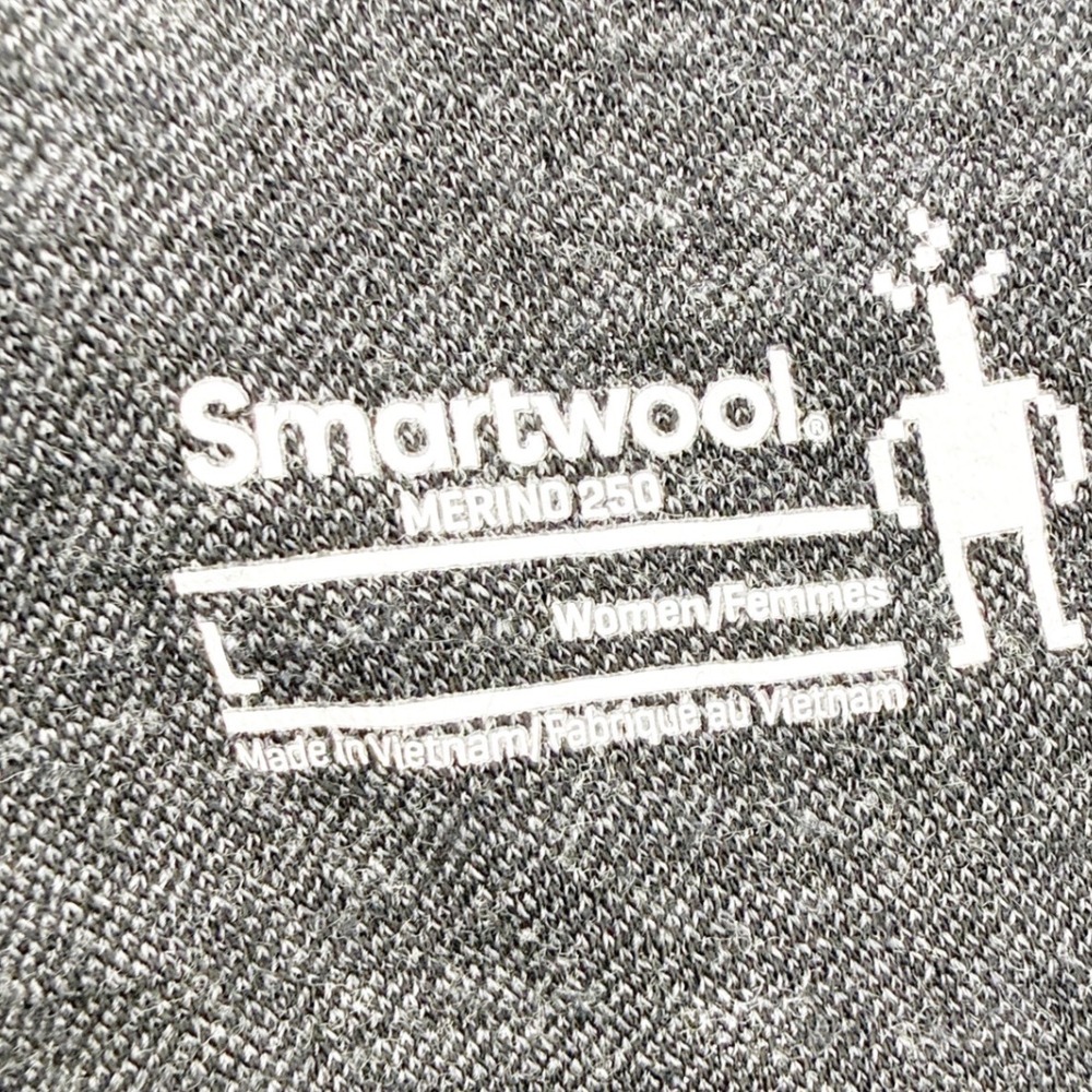 Smartwool Merino 250 Base Layer Bottom Leggings Black Grey Dot Womens Large - Picture 11 of 11